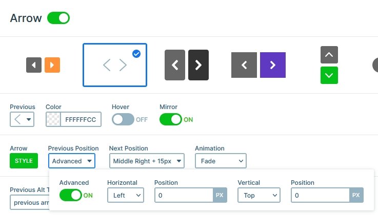 You can use Control variables in Advanced Positioning