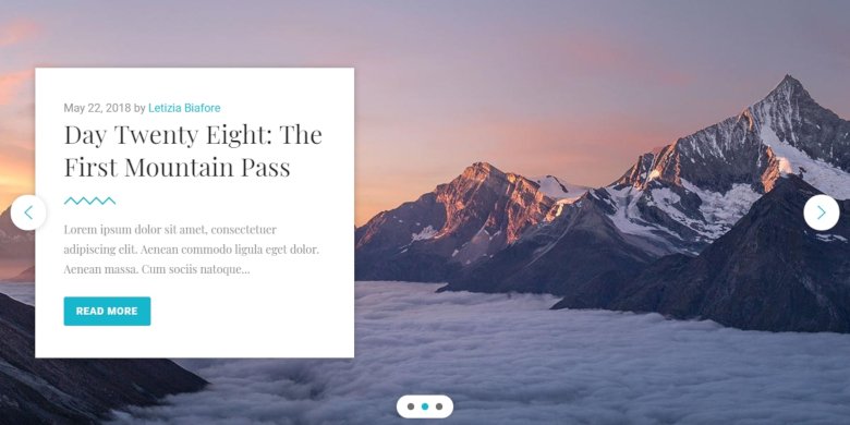 Free full width post slider example