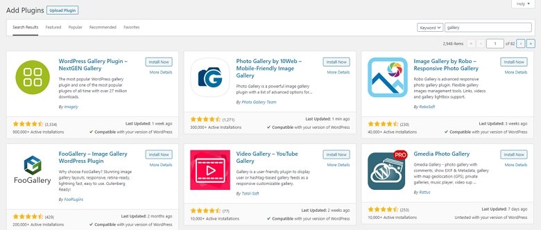 gallery plugins