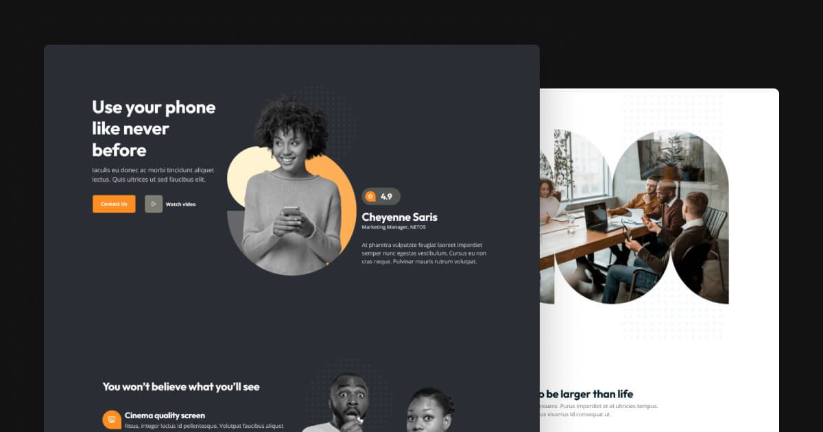 Nala Page Dark - New Slider Group Template