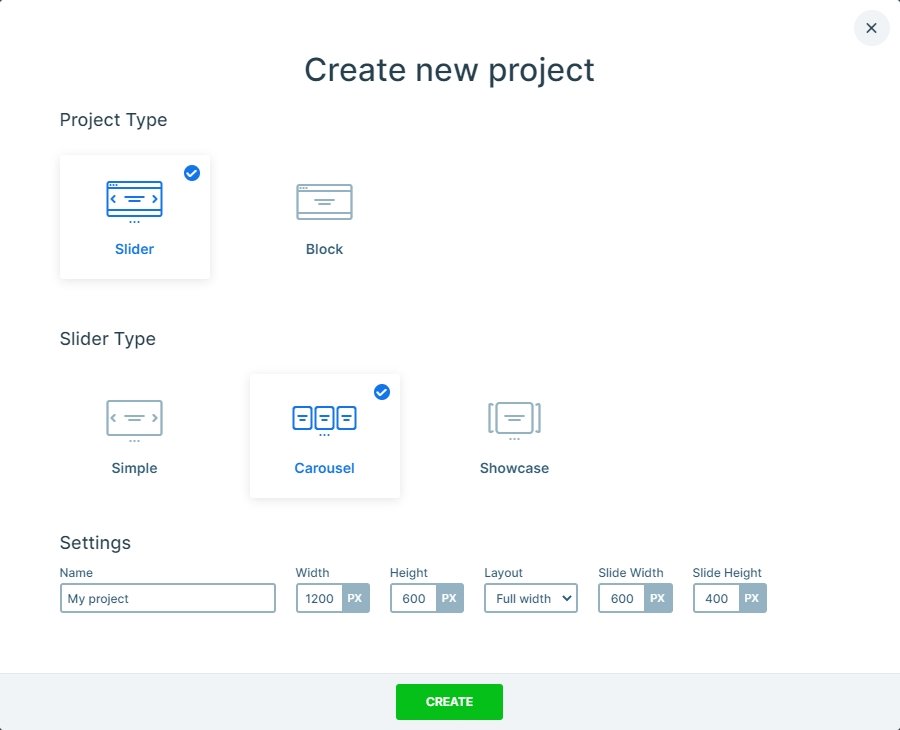 Create a carousel in Smart Slider 3