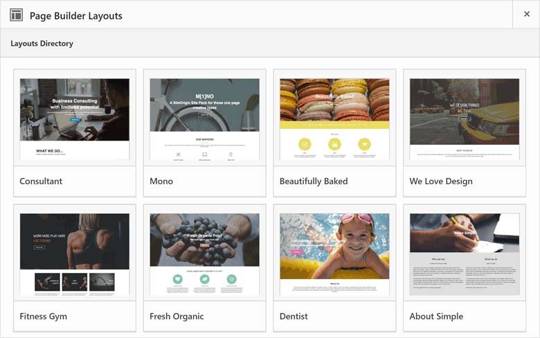 Page builder by SiteOrigin Layouts
