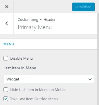 Customizing menu in Astra Theme