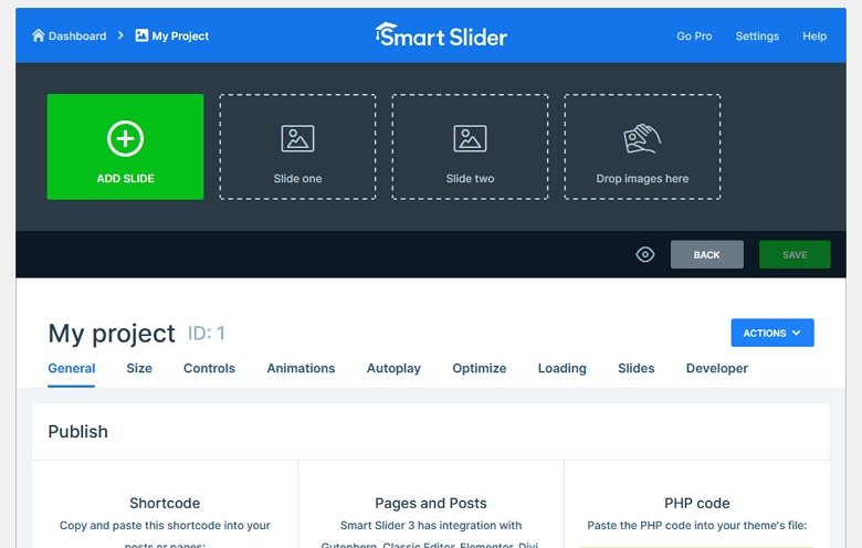 Smart Slider 3 Slider Dashboard