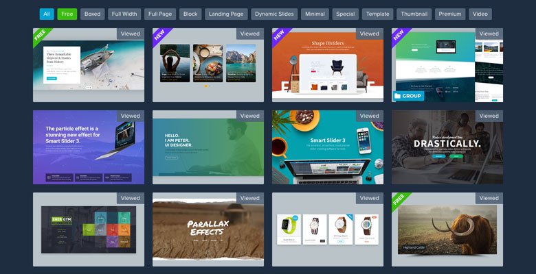 Smart Slider 3 - Slider Templates