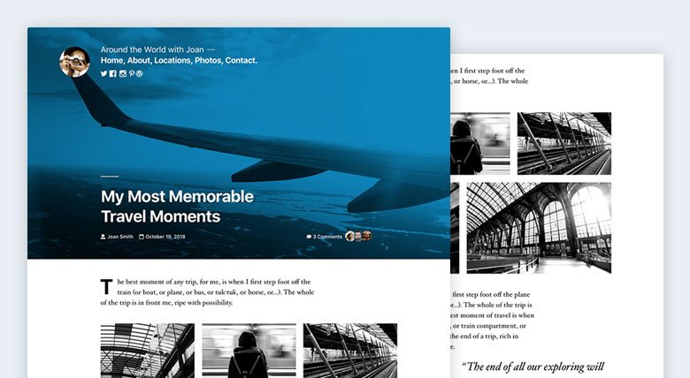 Twenty Nineteen WordPress theme preview