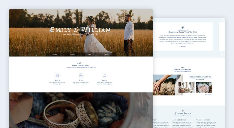 wedding page