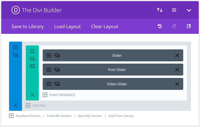 Divi Slider Modules