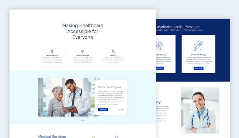 healthcare slider template