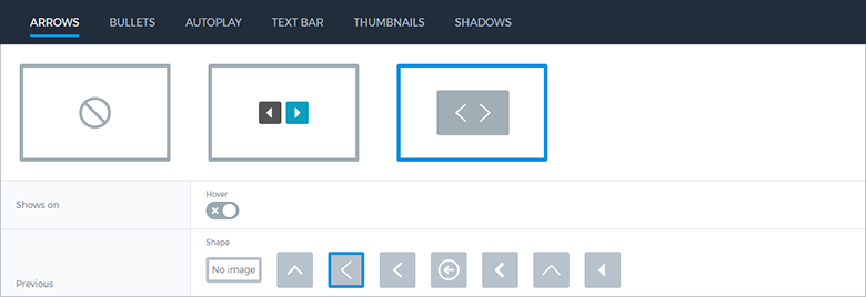 Slider controls