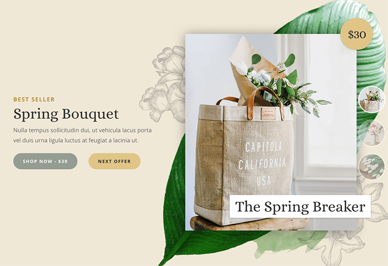 Flower Shop Slider