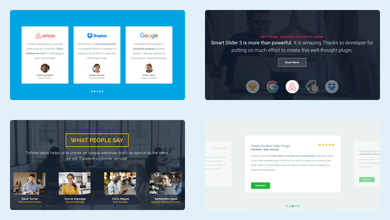 Testimonial Slider Examples