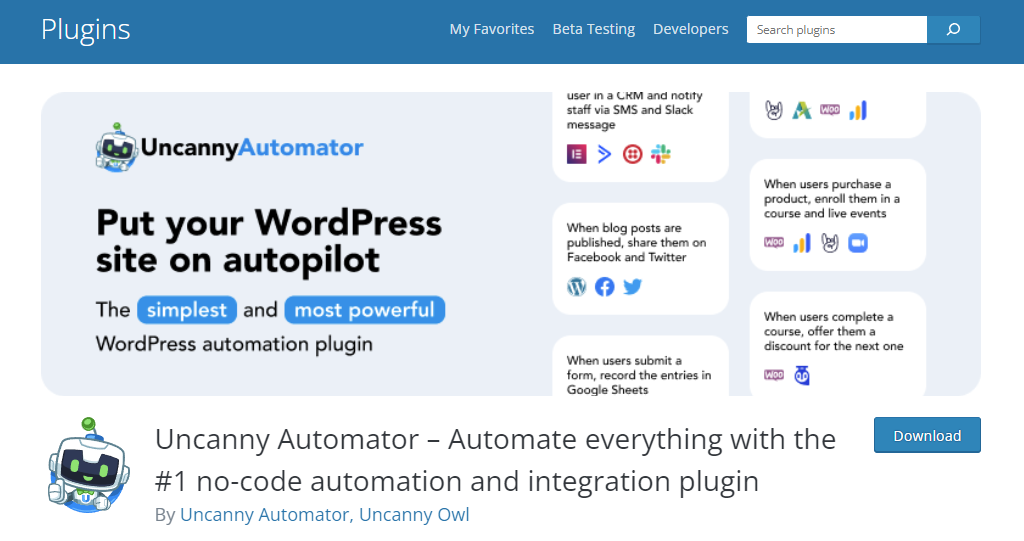 Uncanny Automator Plugin